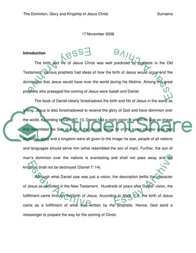 The Birth and Life of Jesus Christ