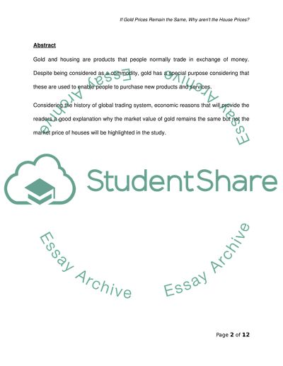 If Gold Prices Are The Same Everywhere, Then Why Arent House Prices