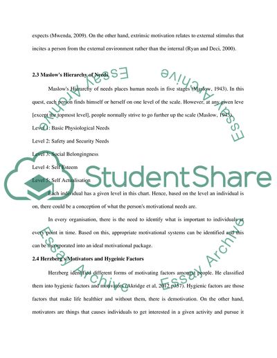 Human Resource management: Performance-related pay literature review