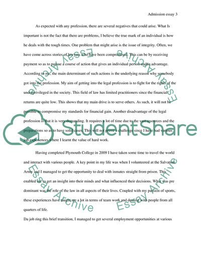 Entering the Legal Profession