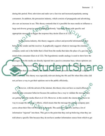 Theories of Consumer Behavior and Effect of the Media