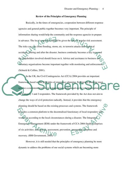 Disaster & Emergency Planning