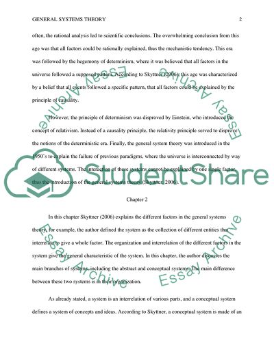 General Systems Theory: Problems, Perspectives, and Practice by L.Skyttner