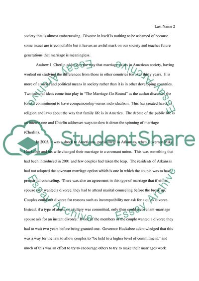 The Marriage Go Round by Andrew Cherlin