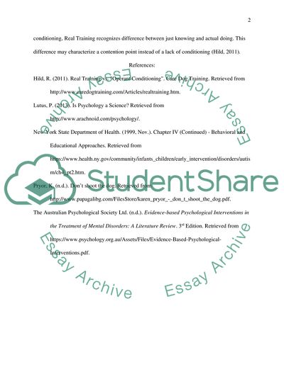 Favor of a Treatment