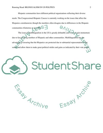 Bilingualism in Politics in the United States