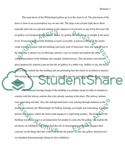 The Role of Craft and Decoration in C.H. Townsends Whitechapel Art Gallery