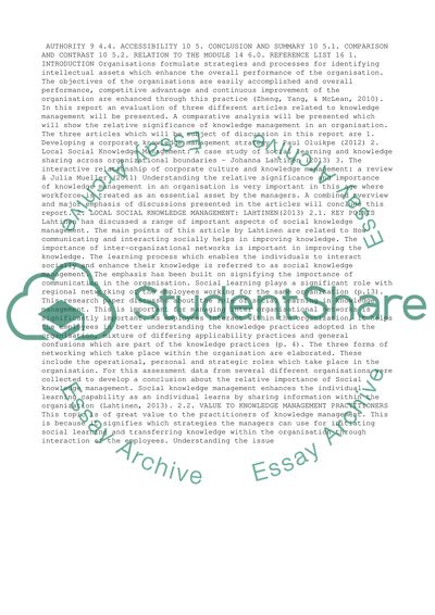Knowledge Management
