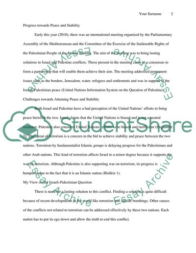 Challenges towards Attaining Peace and Stability