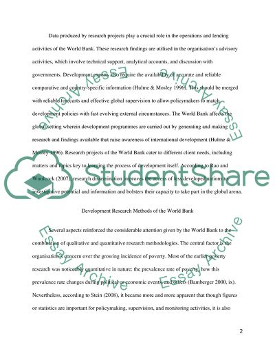 Combating Poverty Through Development Research Methods