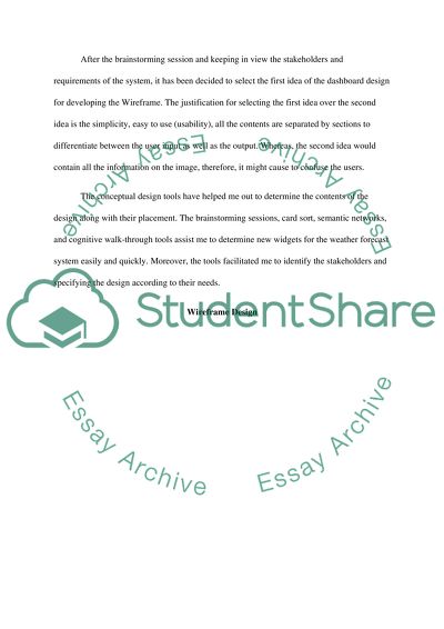 Design user interface of interactive systems