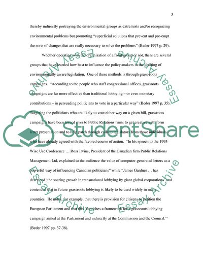 Internal Politics of Climate Change