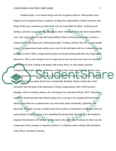 Compassion and the Caretaker