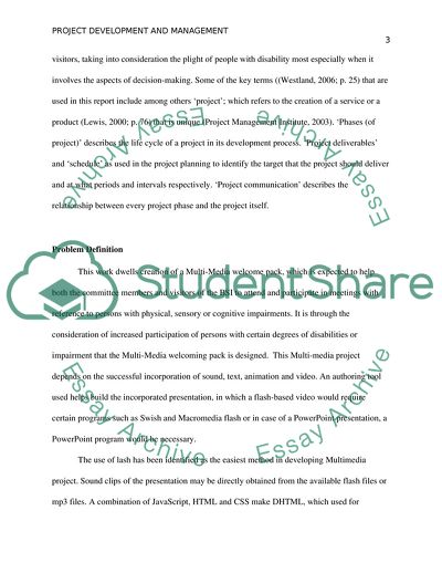 A Multi-Media Welcome Pack Project