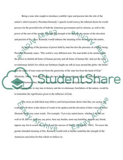 Meaning behind a Speech