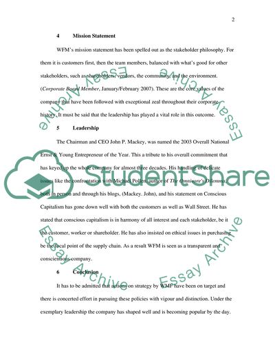 The Novelty of Whole Foods Market