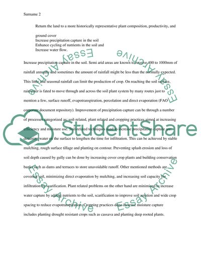 Range land management and ecology / soil micro biology and ecology