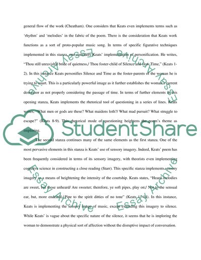 Analysis of Keats Ode on a Grecian Urn