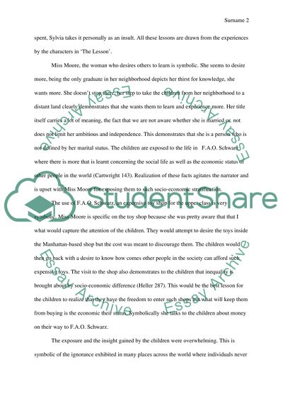 The lesson essay