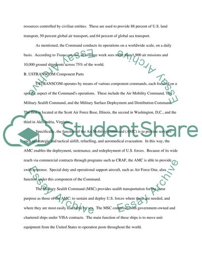 Strategic Military Intermodal Transportation