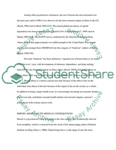 The Effects of Long Term Heroin Use on the Immune System