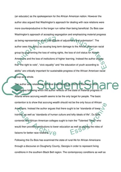 The Souls of Black Folk by Du Bois