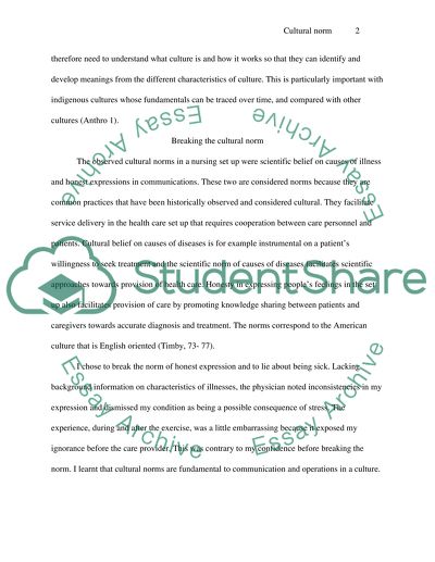 Cultural Norm Assignment cultural anthropology using book by carol r. ember Melvin Ember