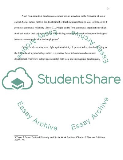 Culture and development