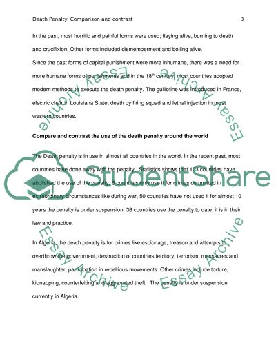 Comparing the Use of Death Penalty Around the World