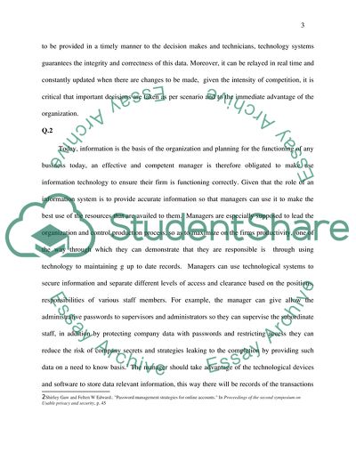 Managing Information Systems