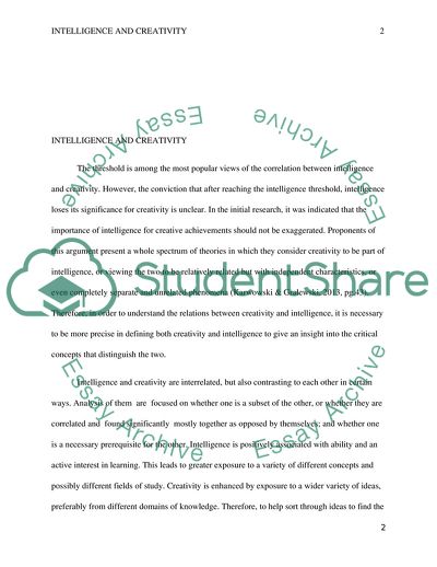 The Mental Processes Behind Intelligence and Creativity