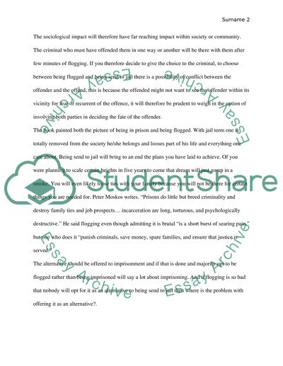 In Defense of Flogging