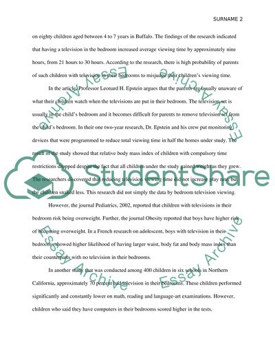 TV Limitation for Children