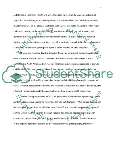 Playing Violent Video Games