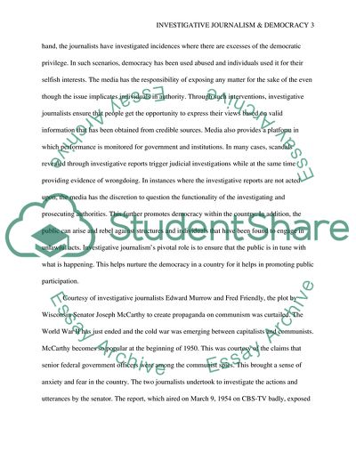 Is Investigative Journalism Essential to Democracy