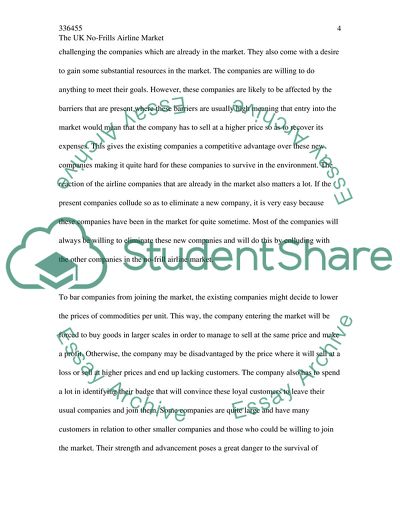 The UK No-Frills Airline Market