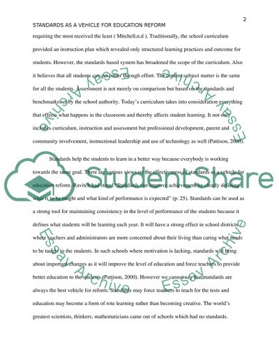 Standards as Reform Paper