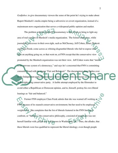 Media, Culture and Society in The Outfoxed