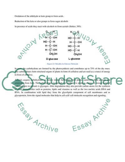 Chemistry and uses of carbohydrates