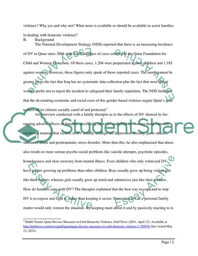 Domestic Violence in Qatar