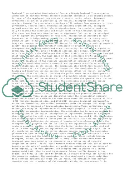 Regional Transportation Commission of Southern Nevada