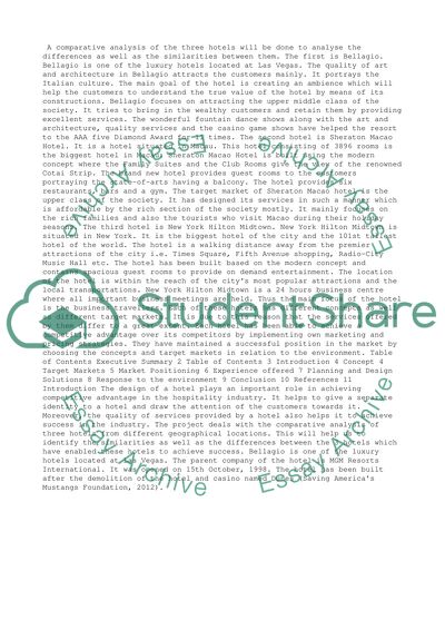 A Comparative Analysis Of The Hotels Across The World