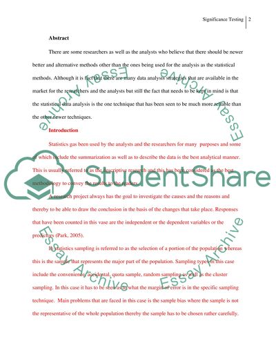 Data Analysis Strategies