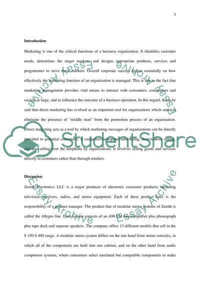 Direct Marketing as a Tool to Eliminate Middlemen in the Promotion Process