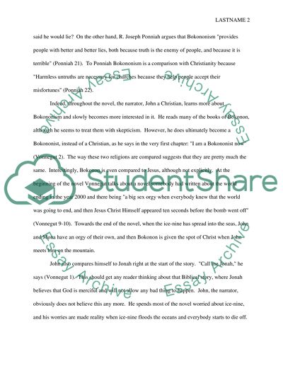 Cats Cradle, Bokoninism, and Thinking