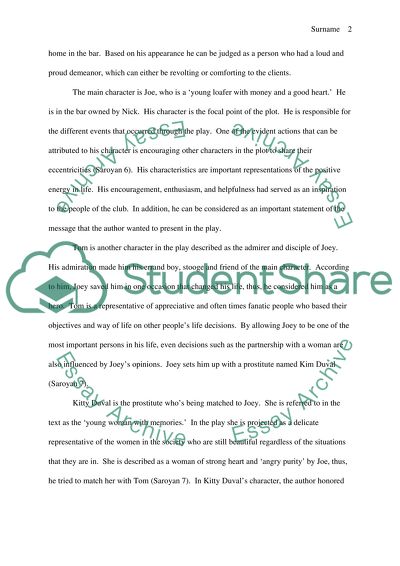 The time of your life by William Saroyan