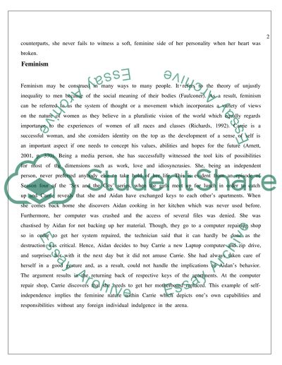 Sociology Character Analysis of Sex and the City