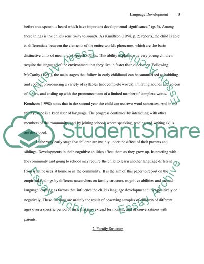 Some Factors that Influence Language Development in Children