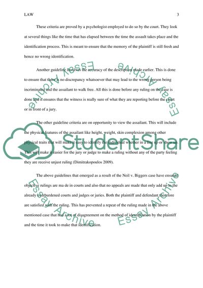 Neil vs Biggers Case Analysis