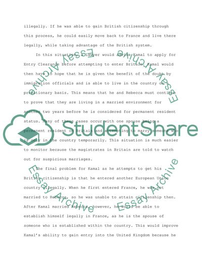 Analysis of Immigration Law Case
